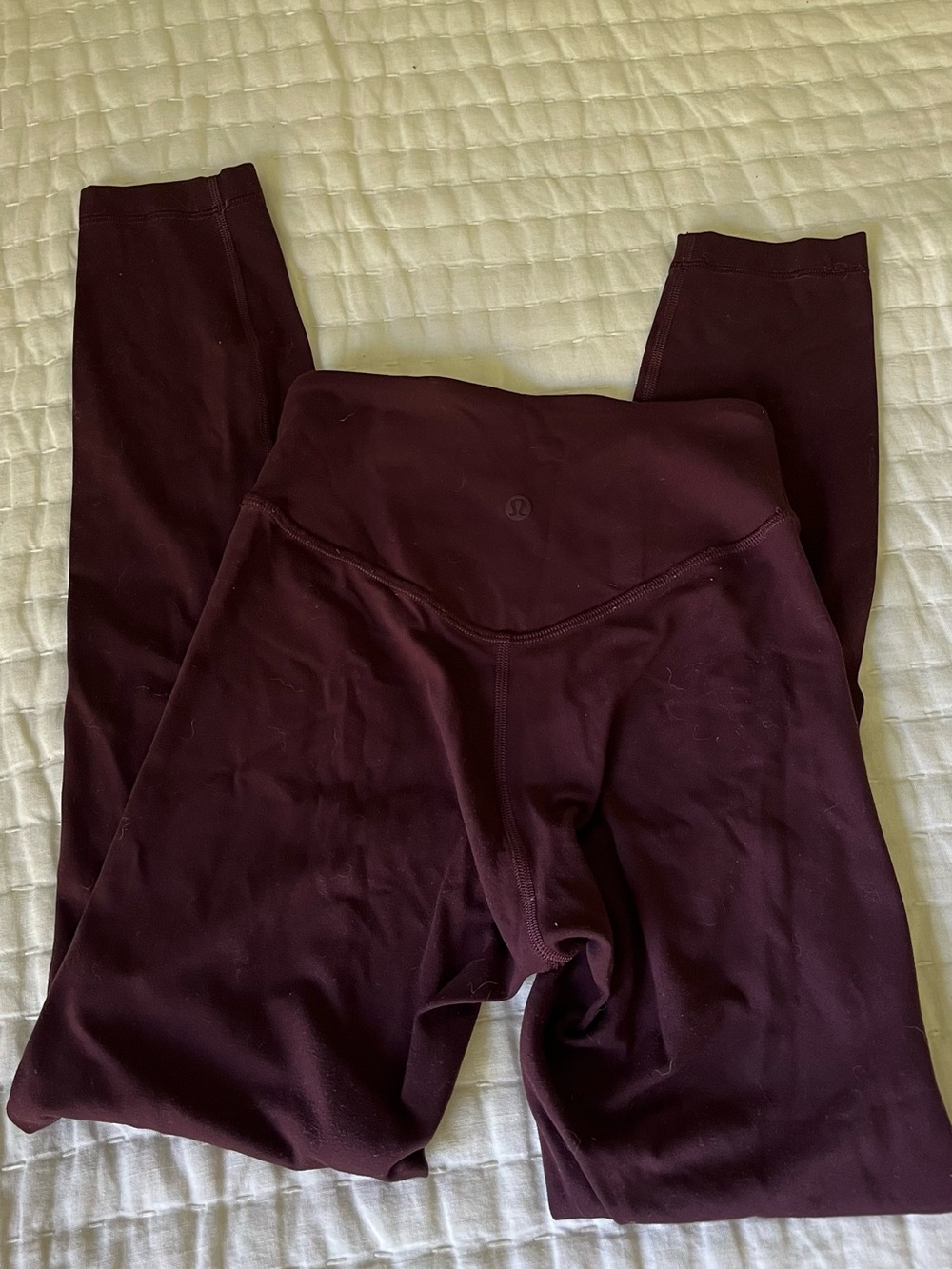 Lululemon High-Rise Leggings in Deep Burgundy